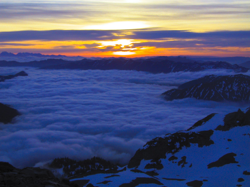 Sunrise From Meany Crest